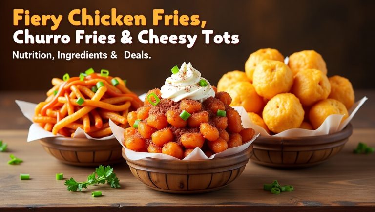 Fiery Chicken Fries, Churro Fries & Cheesy Tots – Nutrition, Ingredients & Deals